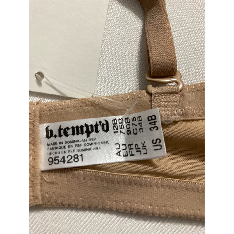 NWD b.tempt'd Future Foundation Wirefree Strapless Bra Nude 34B