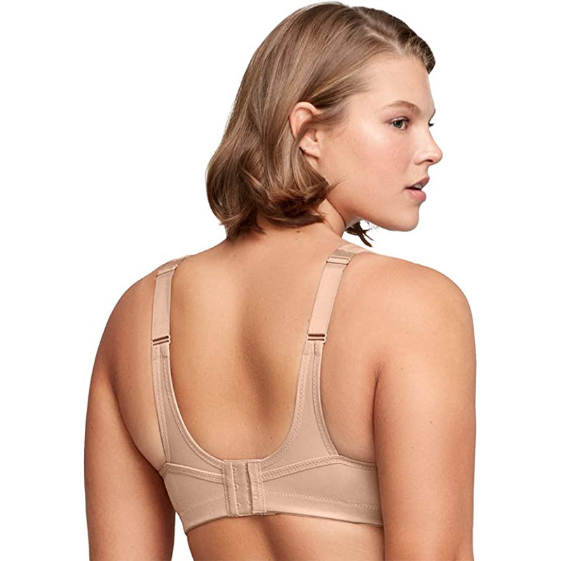 Glamorise Full Figure No-Bounce Camisole Sports Bra Cafe 34F