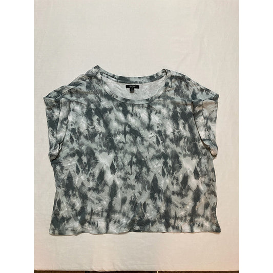 Alfani Ultra Soft Only Pajama Top Grey Tie Dye 2XL