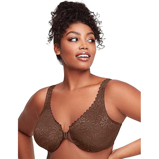 Glamorise Full Figure Wonderwire Mocha 44C
