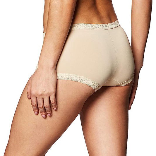 NWD Maidenform Microfiber and Lace Nude S
