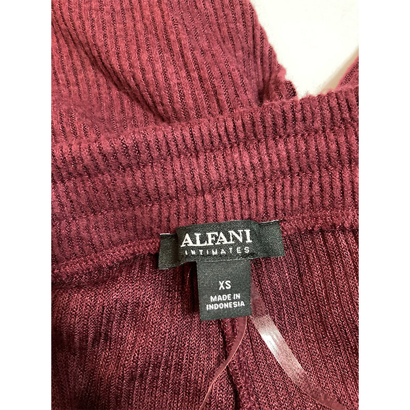 Alfani Intimates Only Pajama Pants Burgundy XS