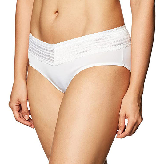 NWD Warner's Waist with Lace Microfiber Hipster White M