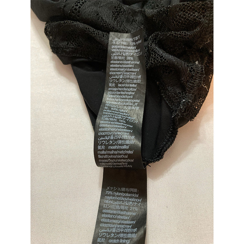 NWD Calvin Klein Sheers Bodysuit Black M