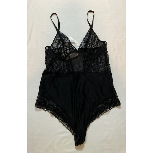 NWD Calvin Klein Sheers Bodysuit Black M