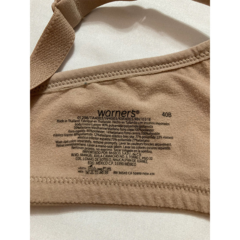NWD Warner's Elements and Comfort Wireless Nude 40B