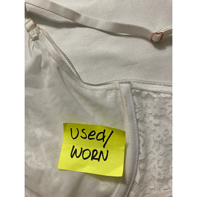 NWD Maidenform Pure Comfort Lace Bra White 38D