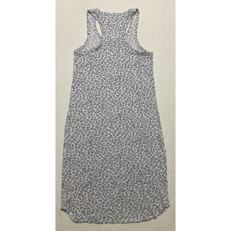 Splendid Pajama Dress Animal Print Grey S
