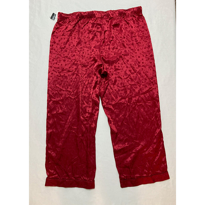 INC Only Pajama Pants Long Sleeves Embossed Dots 2XL