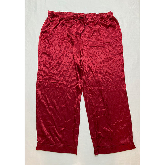 INC Only Pajama Pants Long Sleeves Embossed Dots 2XL