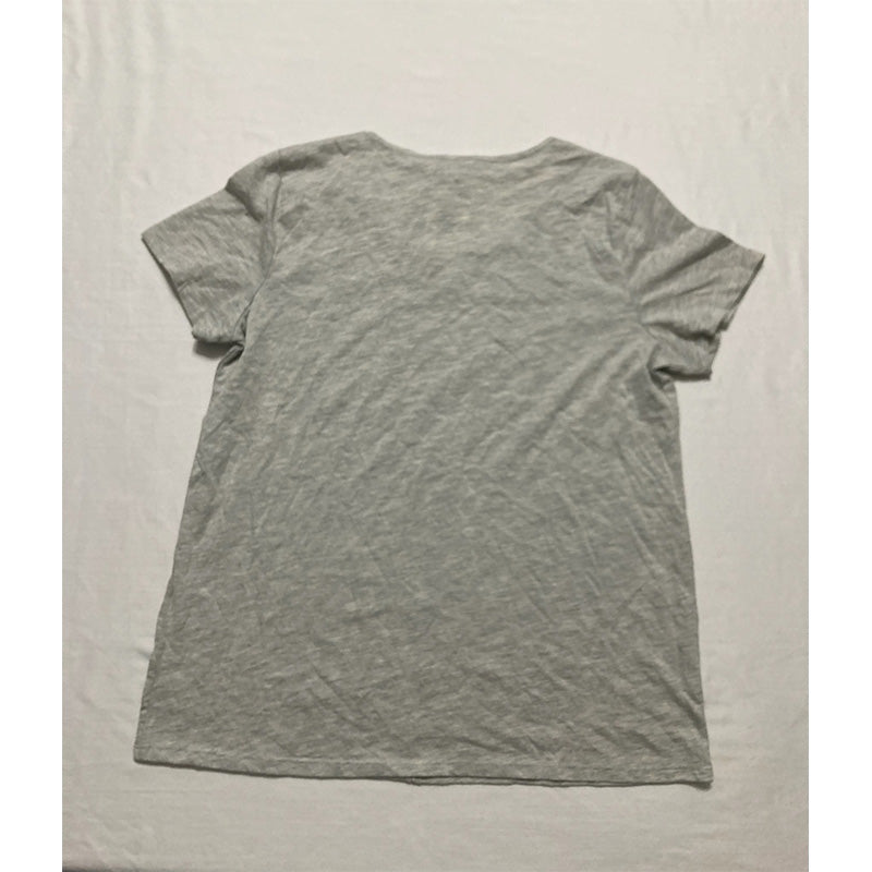Charter Club Everyday Cotton Crochet-Trim Only Top Grey M