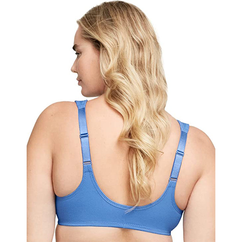 Glamorise Wonderwire Front-Closure Bra Blue 42D