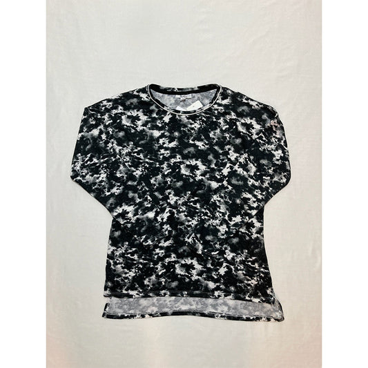 Roudelain Printed Crew Neck Only Pajama Top Black & White S