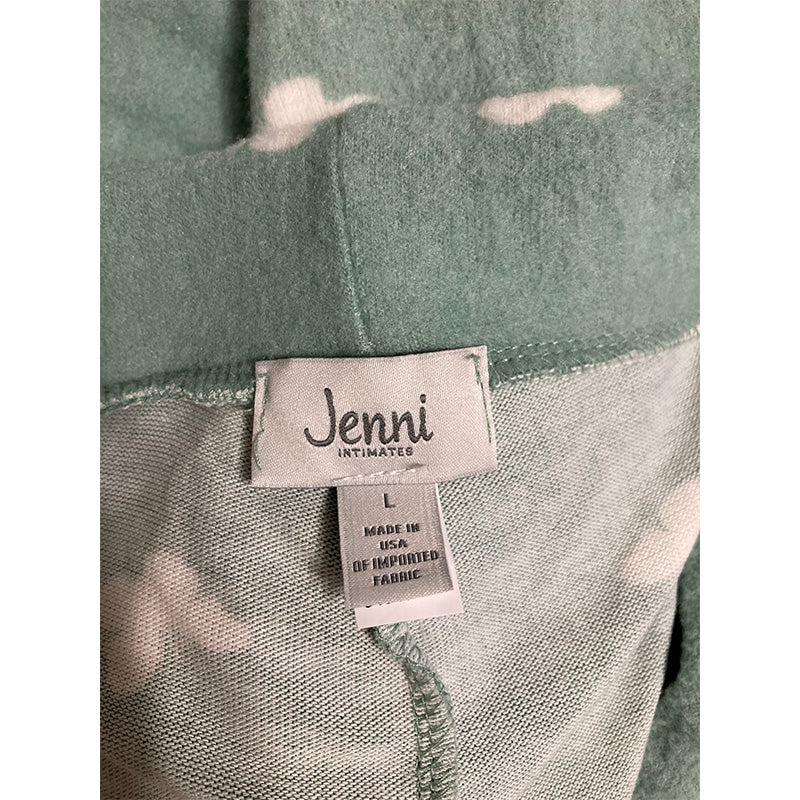Jenni Comfort Butterfly Only Pajama Jogger Green L