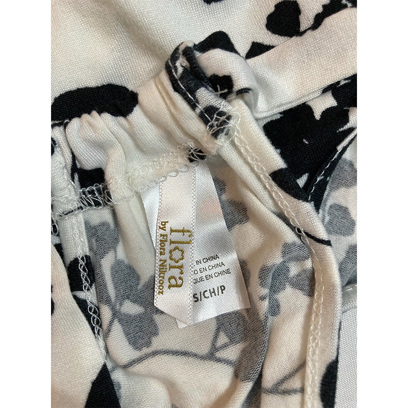 Flora nikrooz Only Shirt Pajama Black and White S