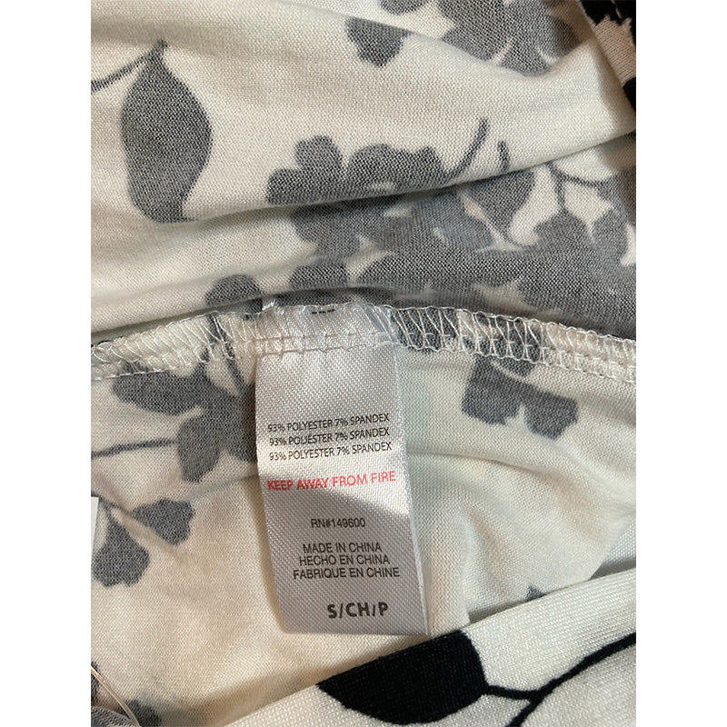 Flora nikrooz Only Shirt Pajama Black and White S