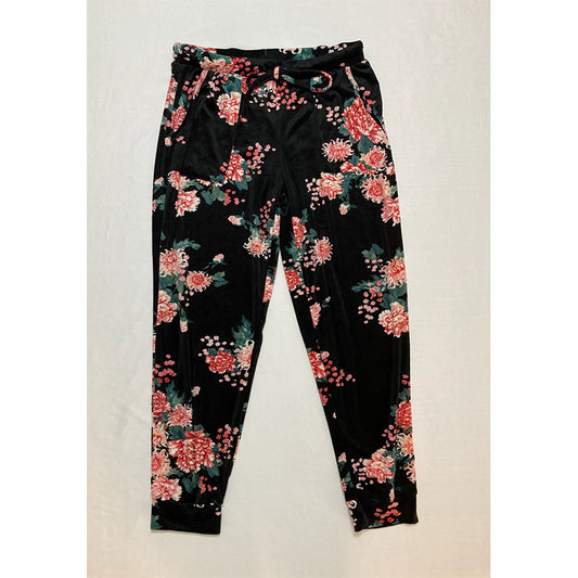 Flora Nikrooz Printed Velour Only Pajama Pant Multicolor L