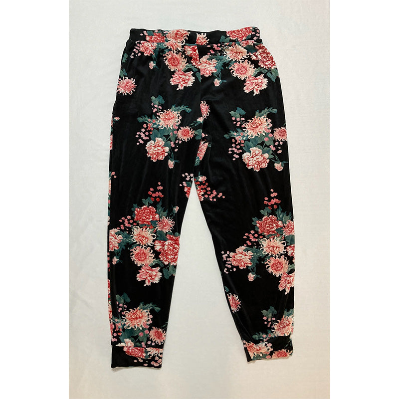 Flora Nikrooz Printed Velour Only Pajama Pant Multicolor L