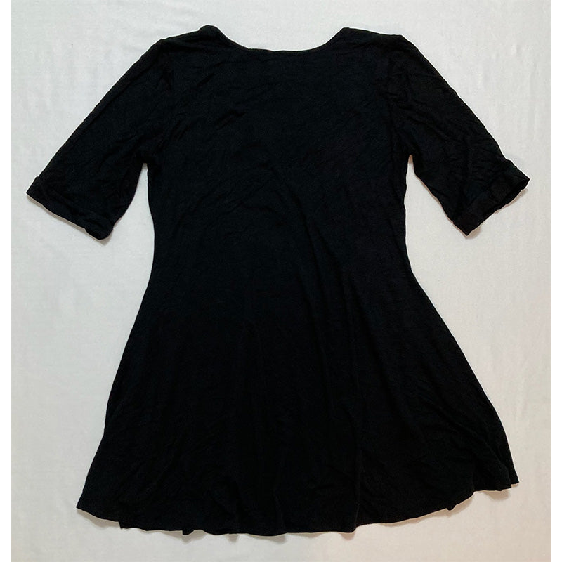24Seven Comfort Apparel Dress Short Black M