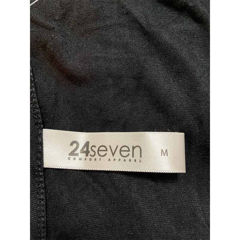 24Seven Comfort Apparel Dress Short Black M