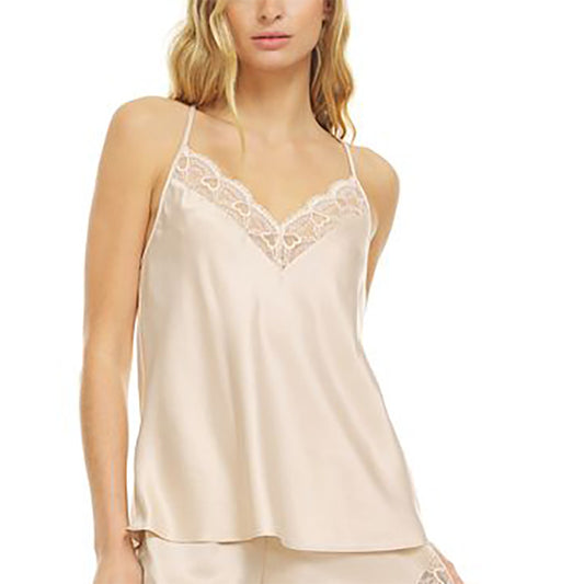 Flora Nikrooz Kit Heart Lace Cami Only Pajama Top Almond M