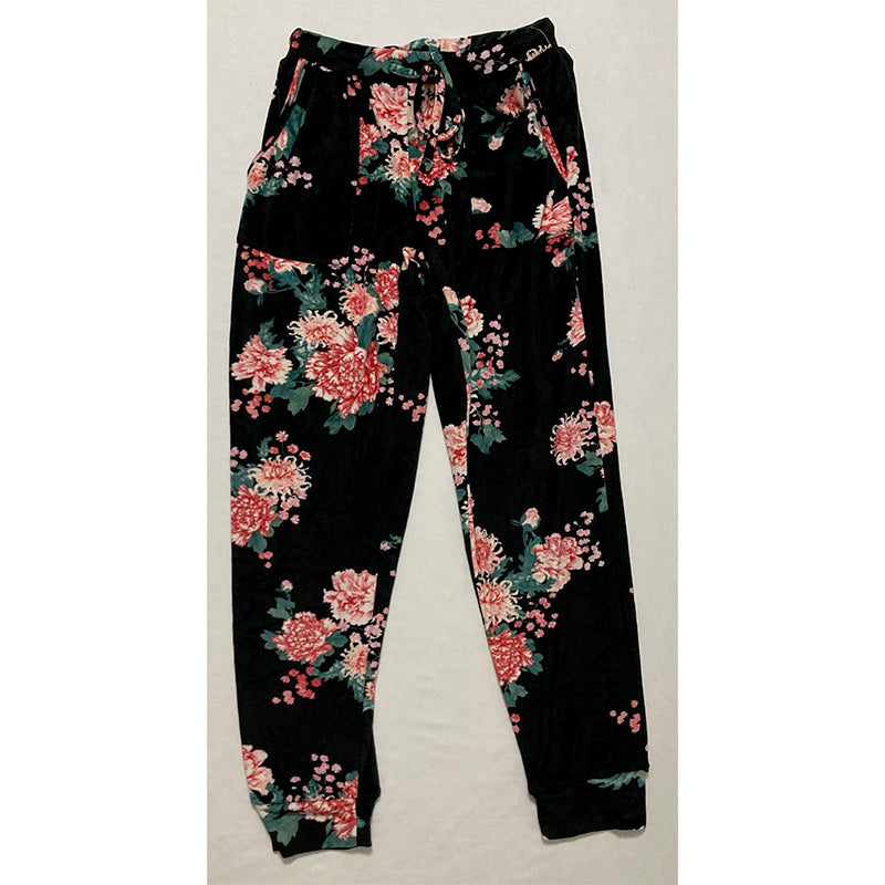 Flora Nikrooz Printed Velour Only Pajama Pant Multicolor M