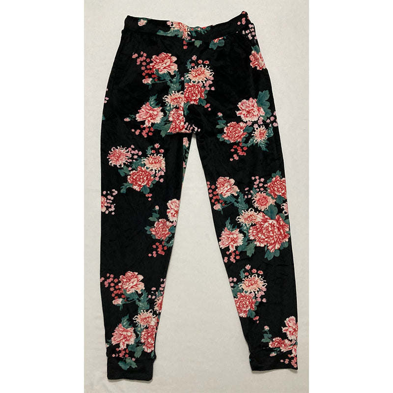 Flora Nikrooz Printed Velour Only Pajama Pant Multicolor M