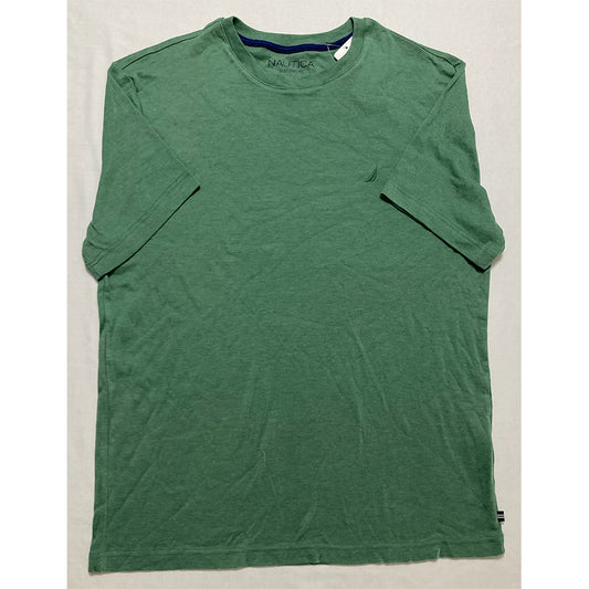 Nautica Shirt Round Neck Olive Green L