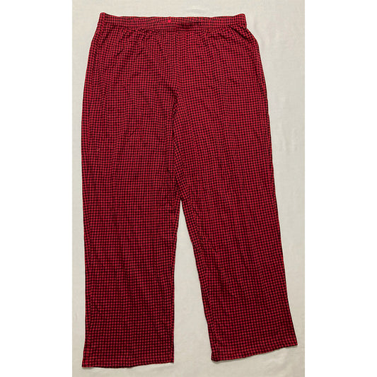 Charter Club Only Pajama Pants Long Sleeve Red XL