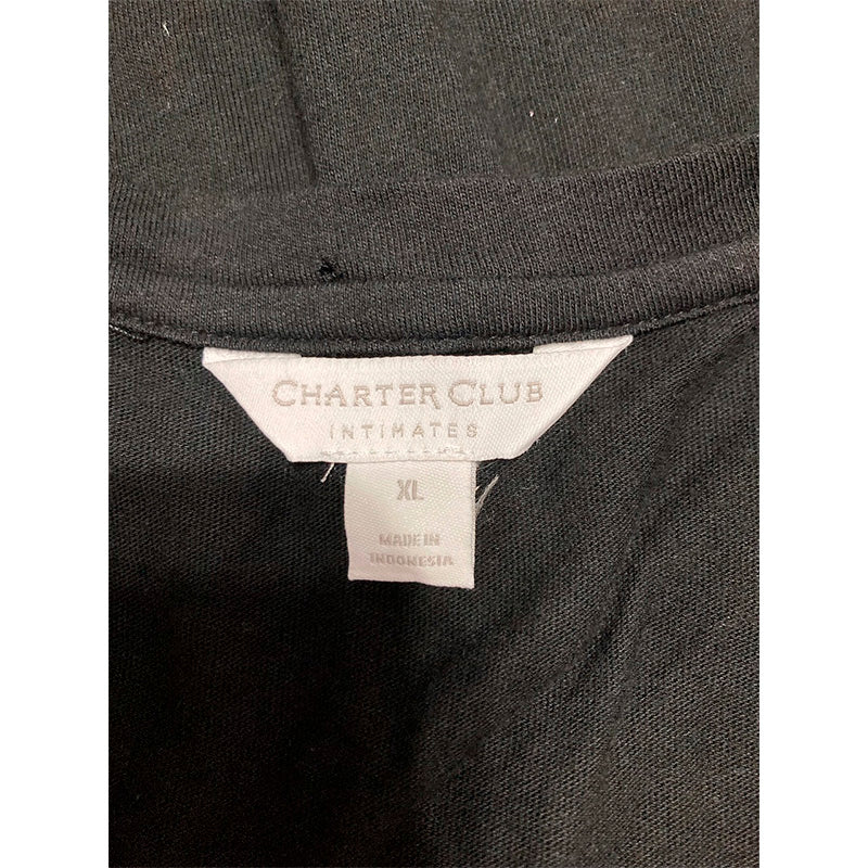 Charter Club Sleep Set Top & Pants Black/Red XL