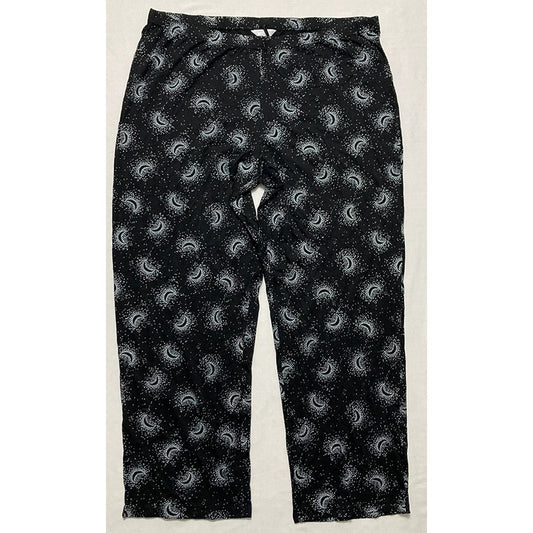 Charter Club Pajama Pants Long Sleeve Black XL