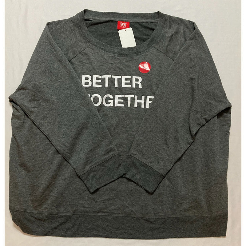 Family Pajamas Better Together Only Pajama Top Charcoal 3X