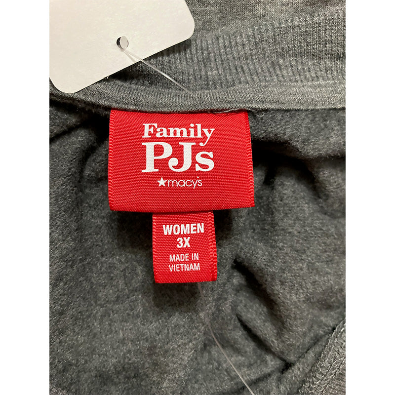 Family Pajamas Better Together Only Pajama Top Charcoal 3X