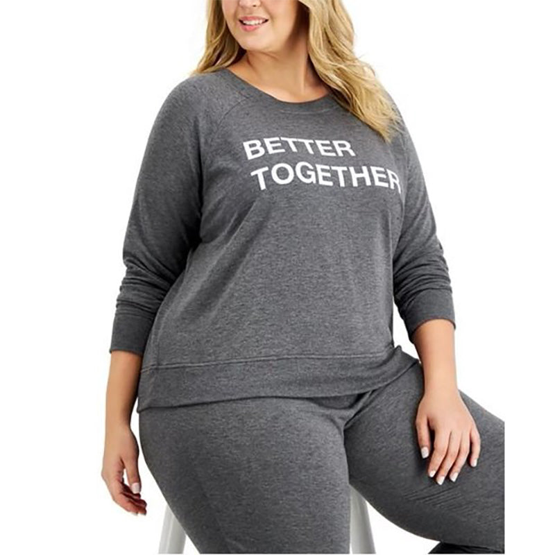 Family Pajamas Better Together Only Pajama Top Charcoal XS