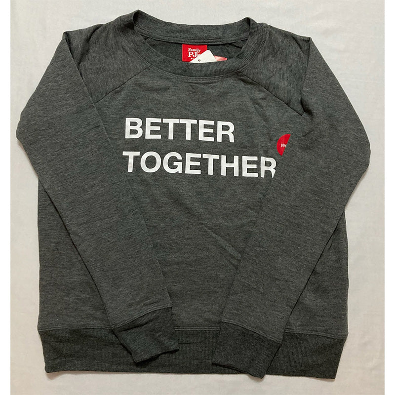 Family Pajamas Better Together Only Pajama Top Charcoal XS