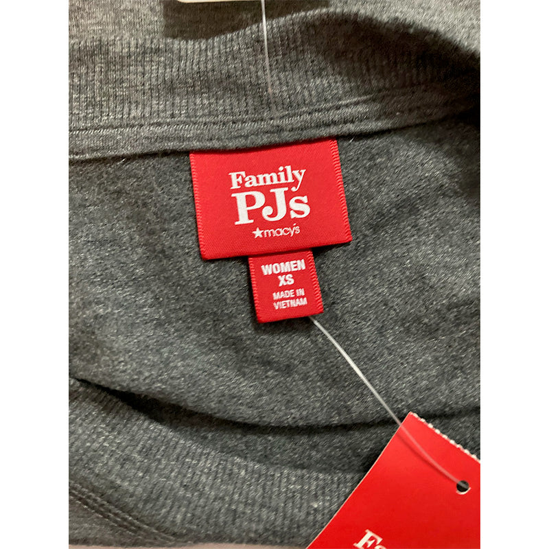 Family Pajamas Better Together Only Pajama Top Charcoal XS