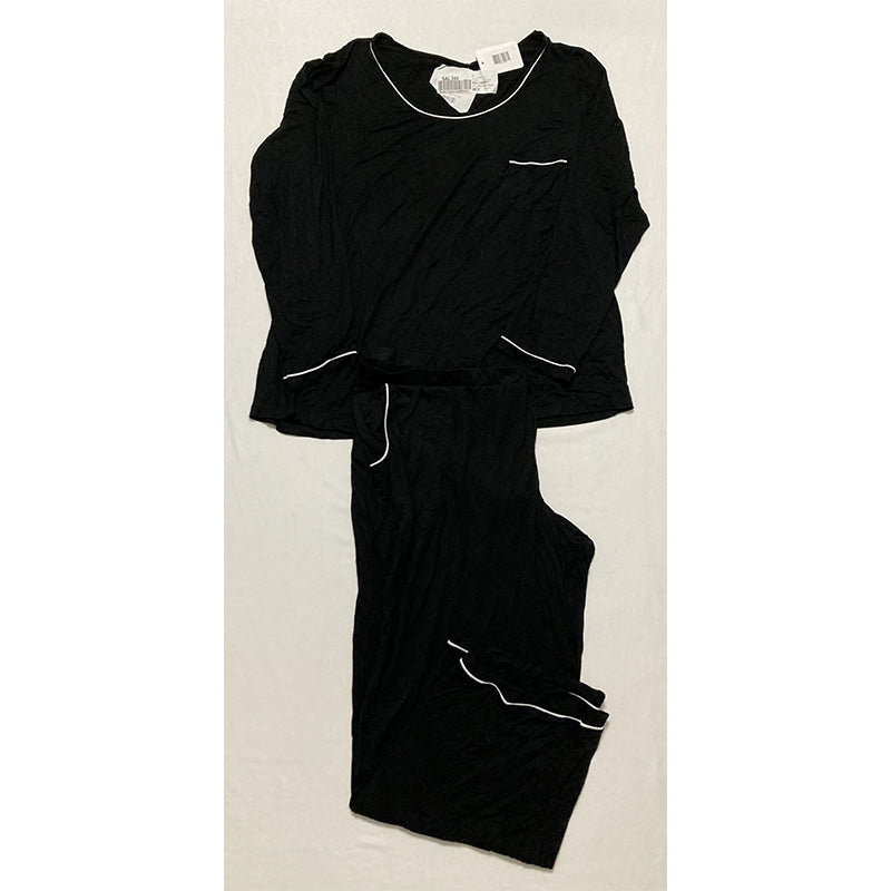 Alfani Knit Pajama Set Black 2XL