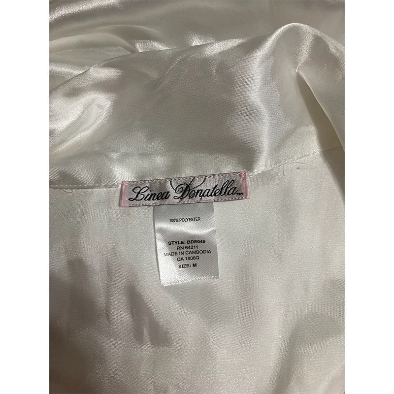 NWD Linea Donatella Pajama Top V Neck White M