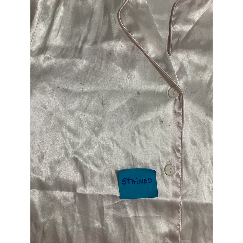 NWD Linea Donatella Pajama Top V Neck White M