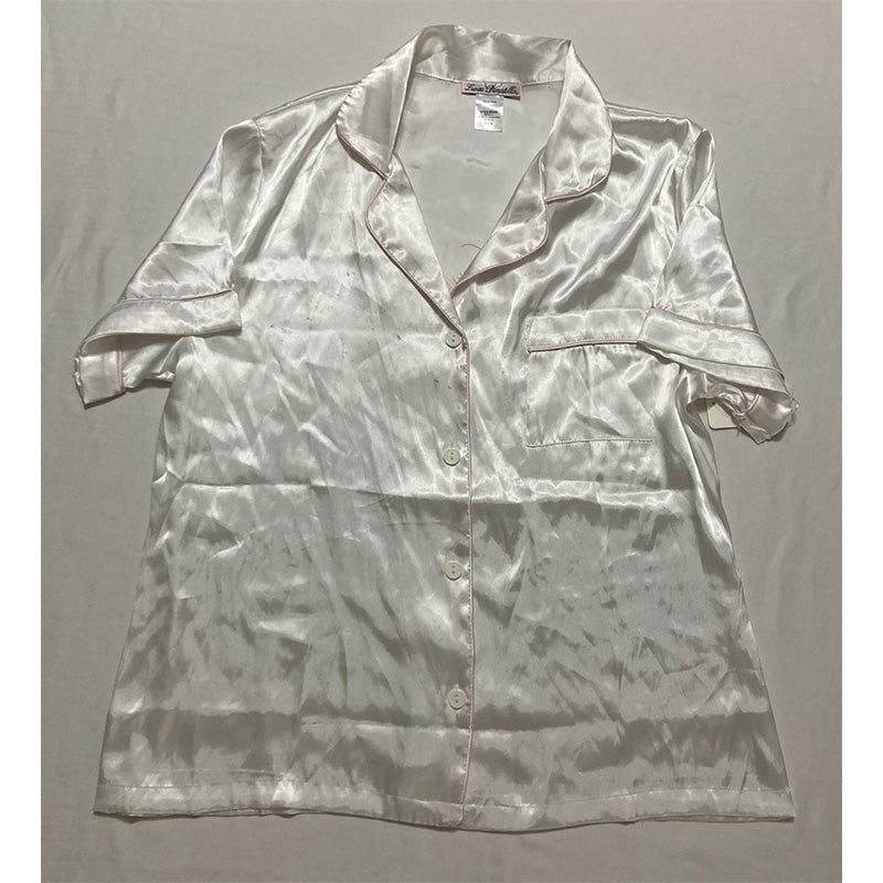 NWD Linea Donatella Pajama Top V Neck White M