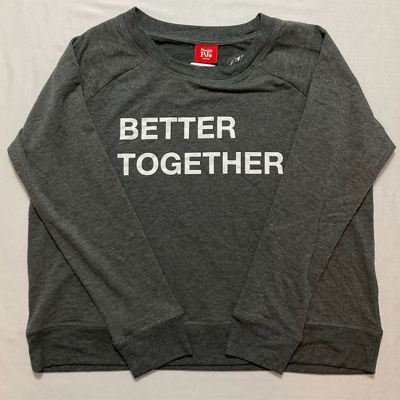 Family Pj Long Sleeve Crew Neck Only T-Shirt Charcoal L