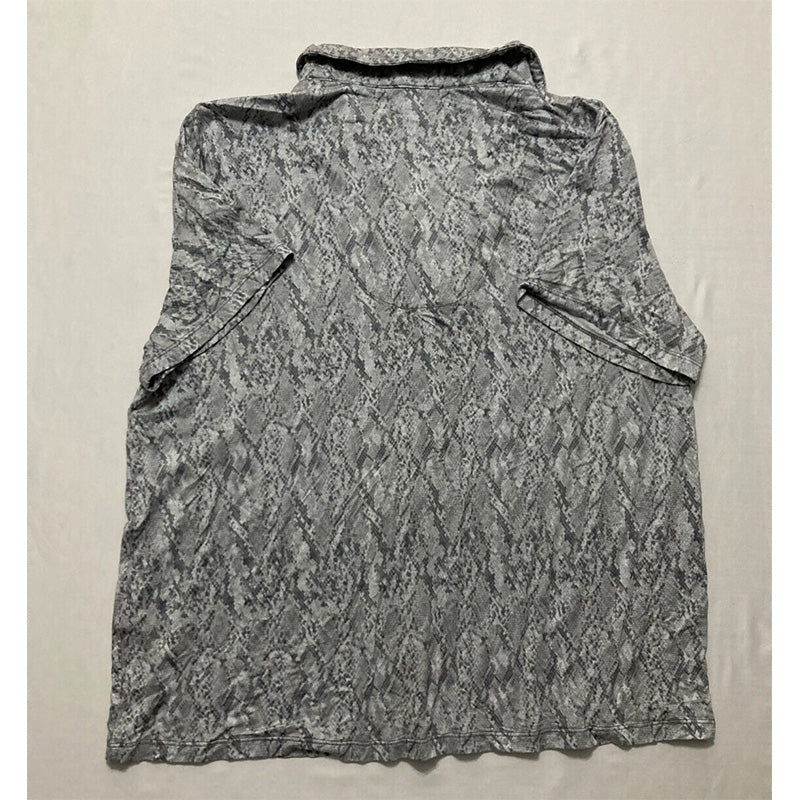 INC Pajama Cami Snake Notch Collar Grey 2XL