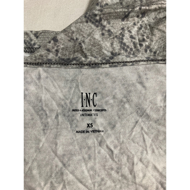 INC Only Pajama Top Adjustable Straps Snake Grey XS
