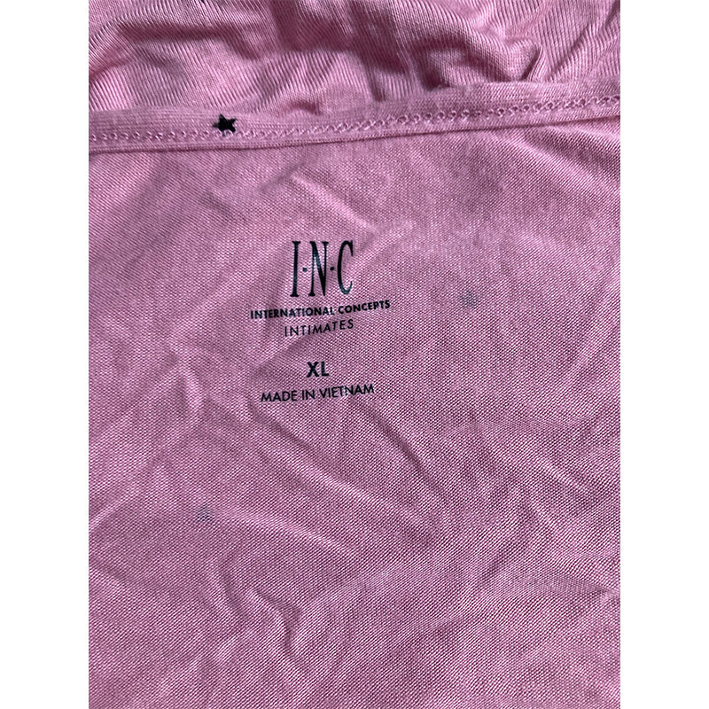 INC Only Pajama Top With Lace Pink XL