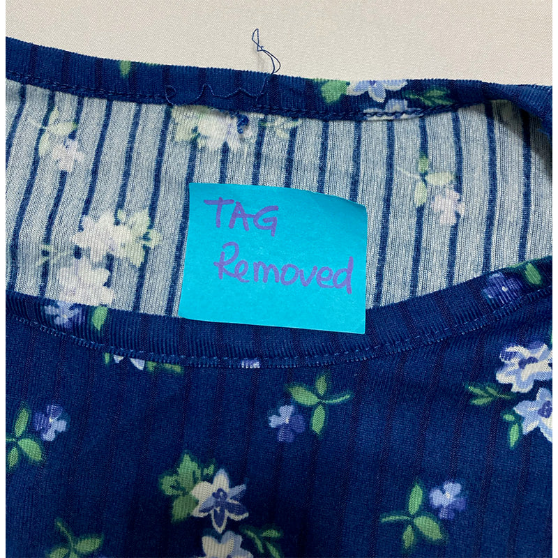 NWD Unbranded Pajama Set Top And Short Navy Floral L
