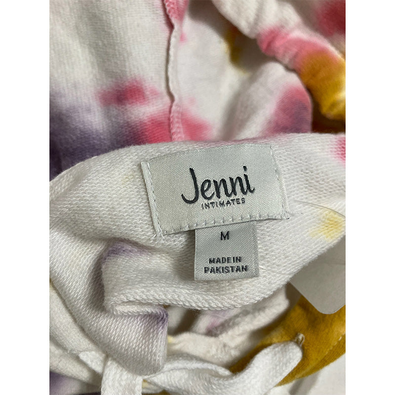 NWD Jenni On Repeat Hooded Pajama Top Bold Tie Dye M