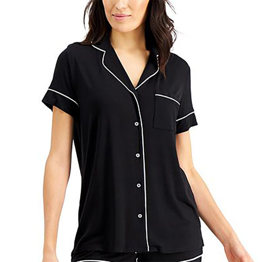 Alfani Ultra Soft Modal Only Top Pajama Black XL