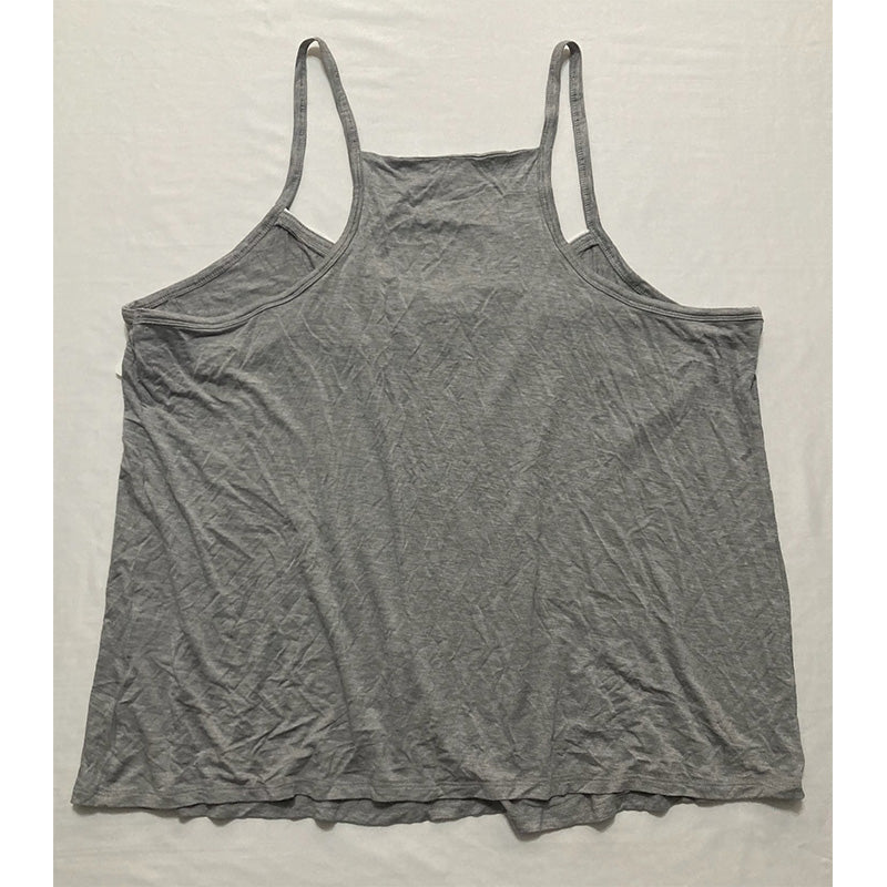 Alfani Plus Size Knit Tank  Only Top Pajama Grey 3X
