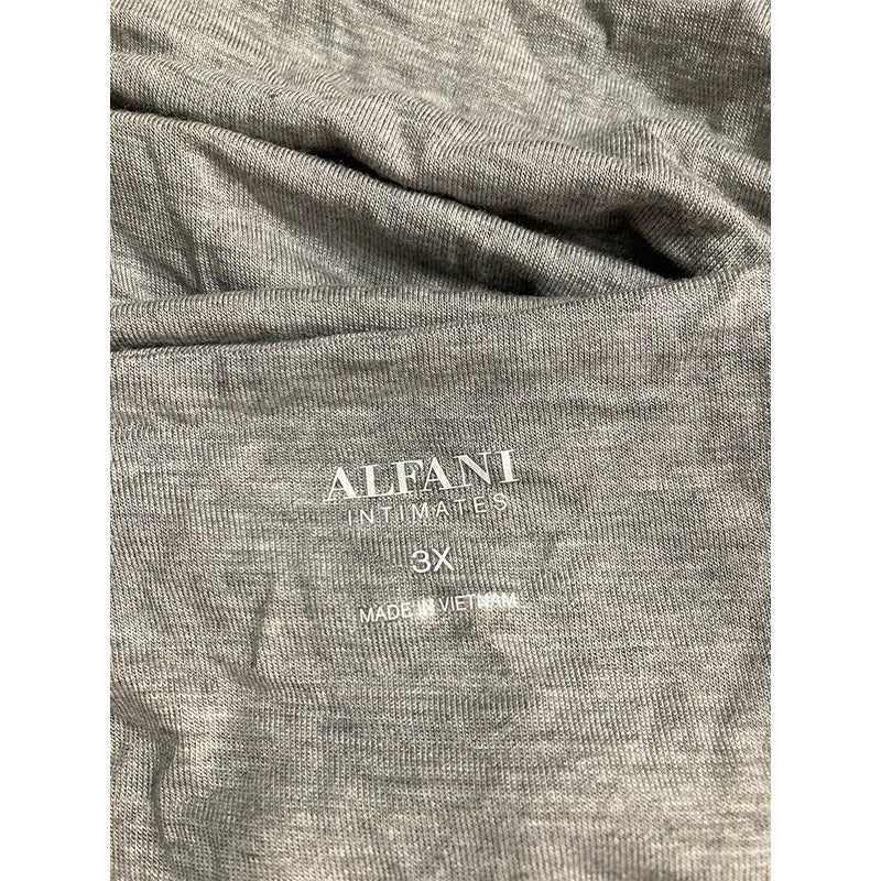 Alfani Plus Size Knit Tank  Only Top Pajama Grey 3X
