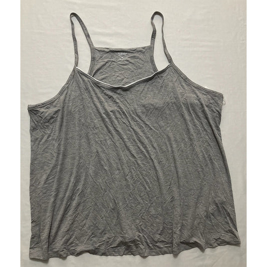 Alfani Plus Size Knit Tank  Only Top Pajama Grey 3X